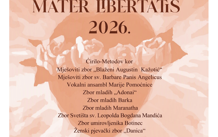 Festival "Mater Libertatis" u crkvi Svete Mati Slobode na Jarunu